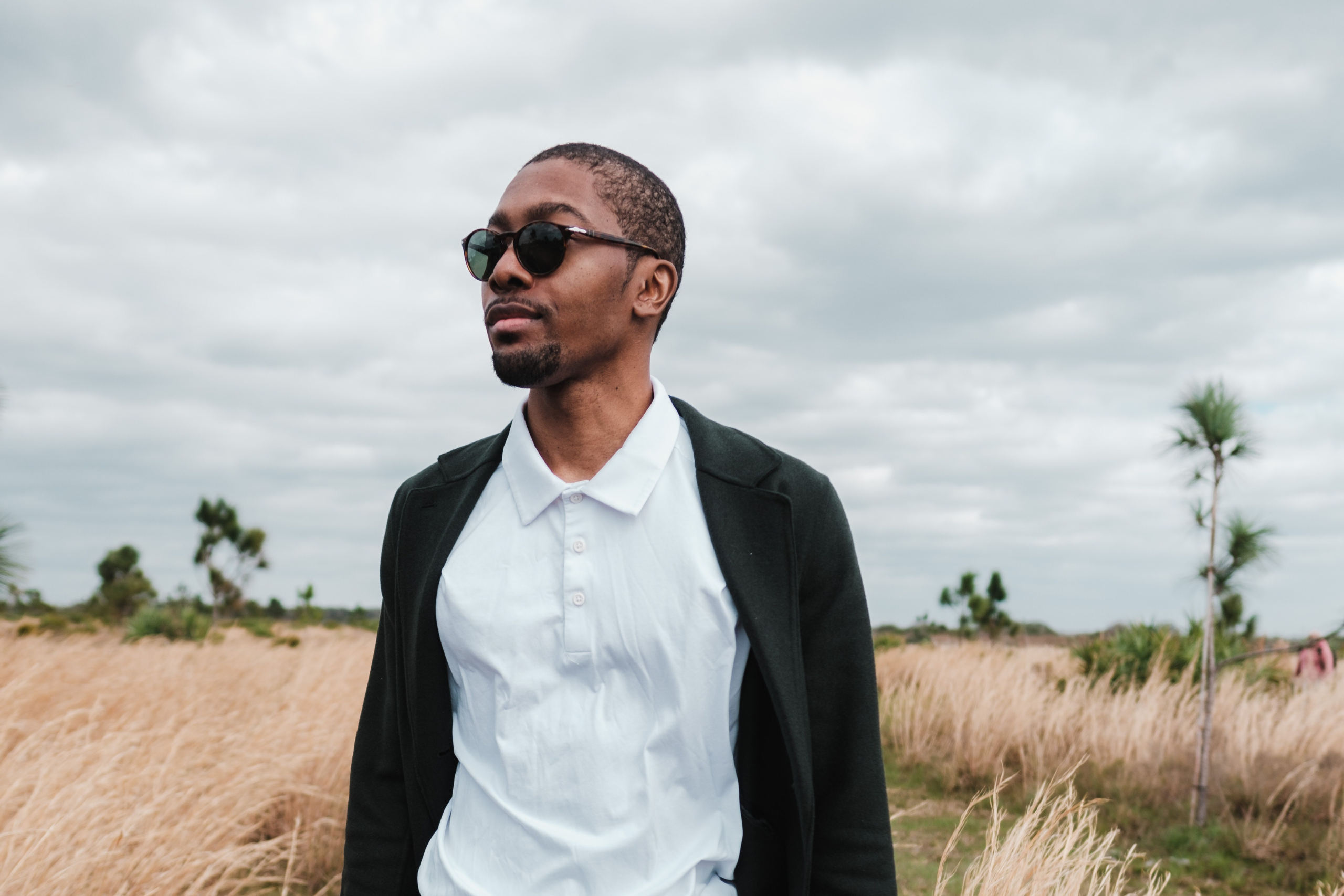 black man wearing sunglasses