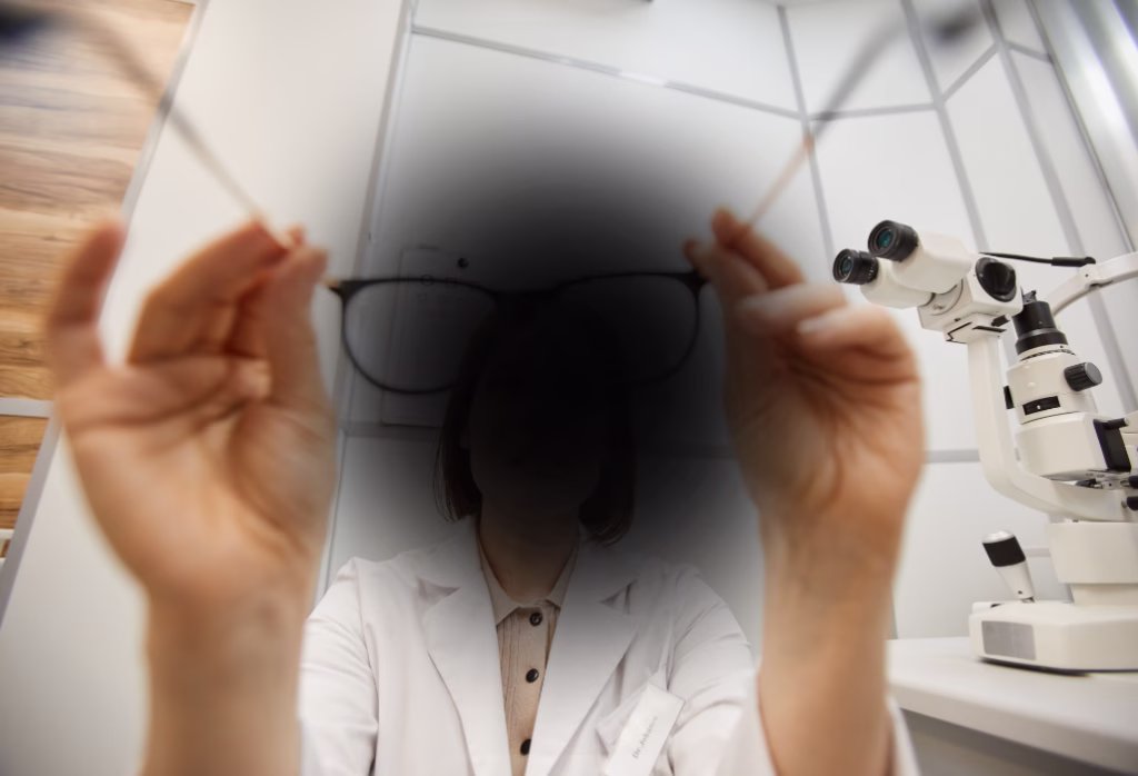 Geographic Atrophy POV: dark spot in the center of vision